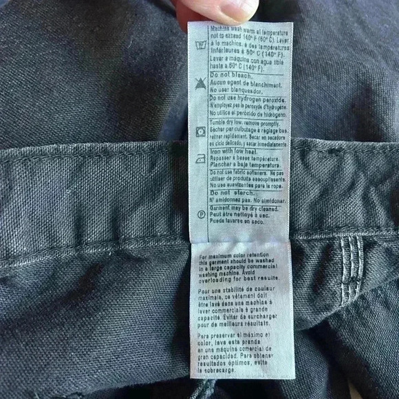 Carhartt Duck Flame Resistant 8-Pocket Utility Work Pants Black 44x30 NFPA 2112 - Picture 10 of 12